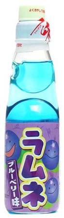 Napój Ramune Blueberry, japońska oranżada o smaku jagodowym 200ml - Hata Kosen