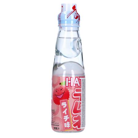 Napój Ramune Lychee, japońska oranżada o smaku liczi 200ml - Hata Kosen