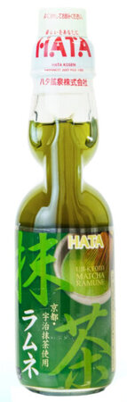 Napój Ramune Matcha, japońska oranżada o smaku herbaty Matcha 200ml - Hata Kosen