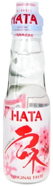 Napój Ramune Sakura, japońska oranżada 200ml - Hata Kosen