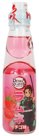 Napój Ramune Strawberry Demon Slayer Tanjiro o smaku truskawkowym 200ml - Hata Kosen