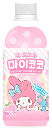 Napój Sanrio Misty My Coco My Melody Peach o smaku brzoskwiniowym z galaretką Nata de Coco 340ml