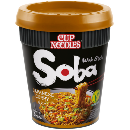 Original Nissin Cup Noodles, soba o smaku japońskiego curry 90g - Nissin