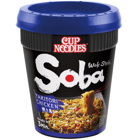 Original Nissin Cup Noodles, soba o smaku kurczaka yakitori 89g - Nissin