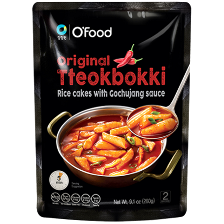 Original Tteokbokki, kluski ryżowe w sosie gochujang 260g - O'Food