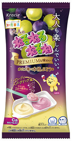 Otona no Neru Neru Nerune Red & White Grape, pianka o smaku winogron i wina 27g - Kracie