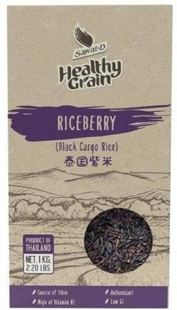 Ryż jaśminowy czarny Riceberry 1kg - Sawat-D