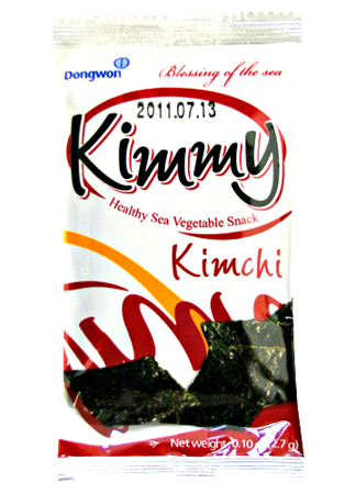 Snacki z alg morskich Kimmy Kimchi 2,7g - Dongwon Yangban
