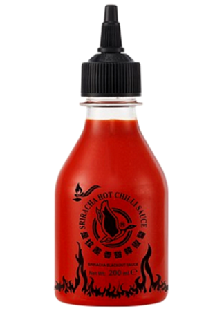 Sos chili Sriracha Blackout, ekstremalnie ostry 200ml - Flying Goose
