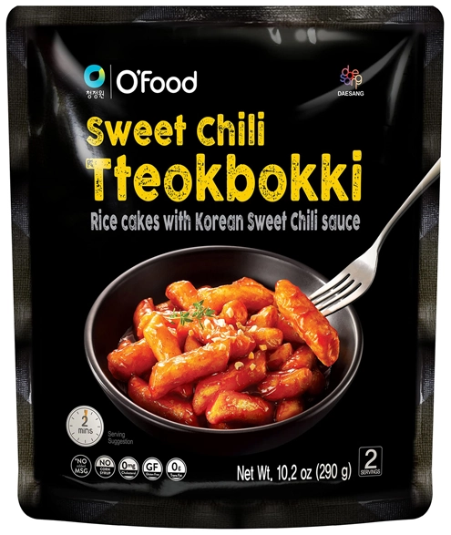 Sweet Chili Tteokbokki, kluski ryżowe w sosie słodkie chili 290g - O'Food