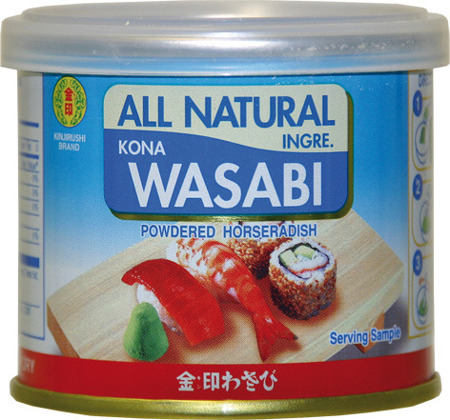 Wasabi (97% chrzanu) w proszku 25g - Kinjirushi Brand