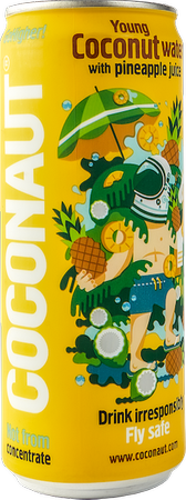 Woda kokosowa z sokiem ananasowym 320ml - Coconaut