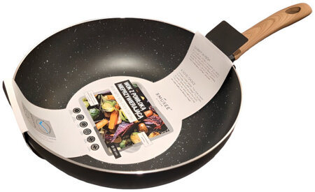 Wok płaski z powłoką nieprzywierającą 28cm - Smukee