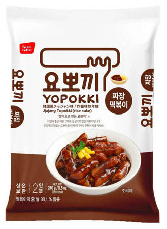 Yopokki, kluski ryżowe w łagodnym sosie Jjajang 240g (2 x 120g) - Young Poong