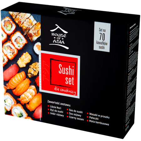 Zestaw do sushi dla smakoszy - na 70 szt. sushi - House of Asia