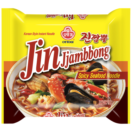 Zupa makaronowa Jin Jjambbong Ramen, bardzo ostra 130g - Ottogi