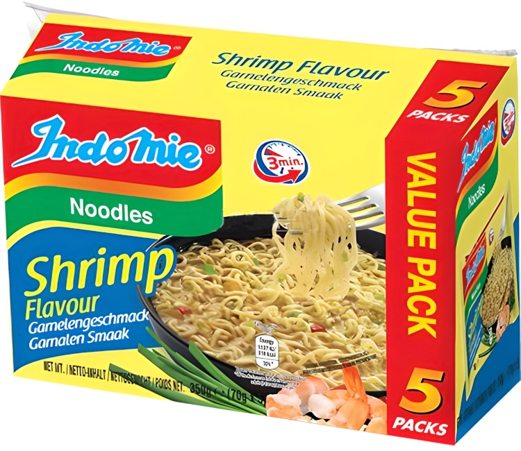 Zupa makaronowa instant o smaku krewetkowym 5 x 70g - Indomie