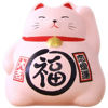Figurka Maneki neko, japoński kot szczęścia różowy 9cm - Tokyo Design Studio